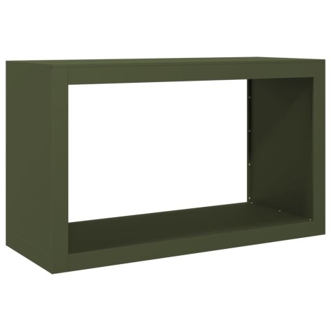 STOJAK NA DREWNO OPAŁOWE ZIELONY 100X40X60CM STALOWY