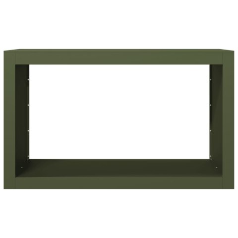 STOJAK NA DREWNO OPAŁOWE ZIELONY 100X40X60CM STALOWY