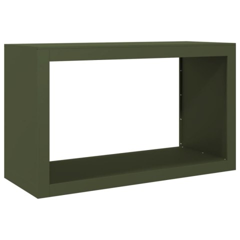 STOJAK NA DREWNO OPAŁOWE ZIELONY 100X40X60CM STALOWY