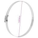 OPASKI ZACISKOWE DO WĘŻY 6 SZT 91-110MM STAL NIERDZEWNA 304