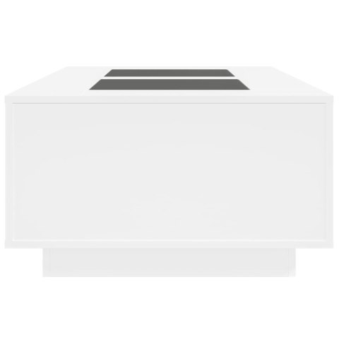 STOLIK KAWOWY Z LED INFINITY BIAŁY 116X69X40CM