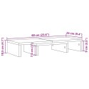 PODSTAWKA POD MONITOR REGULOWANA CZARNA 60X24X10,5CM