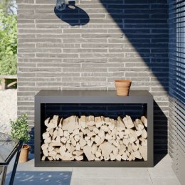 STOJAK NA DREWNO OPAŁOWE ANTRACYTOWY 100X40X60CM STALOWY