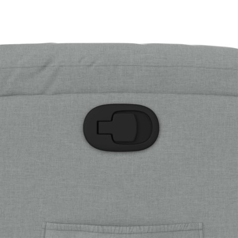 FOTEL ROZKŁADANY JASNOSZARY TAPICEROWANY TKANINĄ