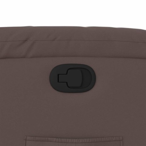 FOTEL ROZKŁADANY BRĄZOWY SZTUCZNA SKÓRA