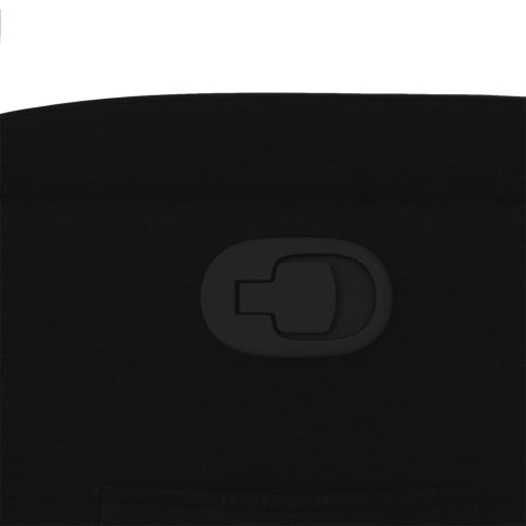 FOTEL ROZKŁADANY CZARNY OBITY TKANINĄ