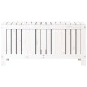SKRZYNIA OGRODOWA BIAŁA 108X42,5X54CM LITE DREWNO SOSNOWE