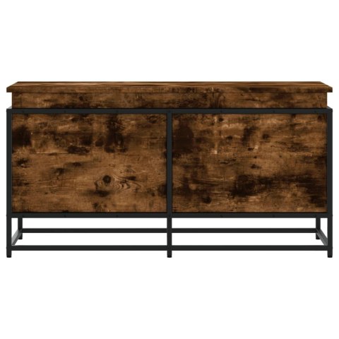 SKRZYNIA Z POKRYWĄ PRZYDYMIONY DĄB 100X40X51,5CM