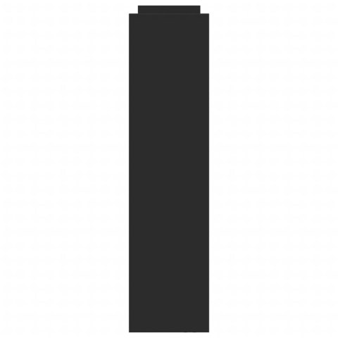 WĄSKI WÓZEK POMOCNICZY 4-POZIOMOWY CZARNY