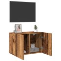 ŚCIENNA SZAFKA TV STARE DREWNO 60X30X41CM