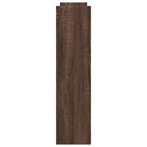 WĄSKI WÓZEK POMOCNICZY 4-POZIOMOWY BRĄZOWY DĄB