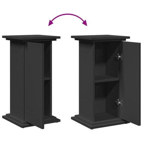 PIEDESTAŁ ZE SCHOWKIEM CZARNY 31X30X60CM