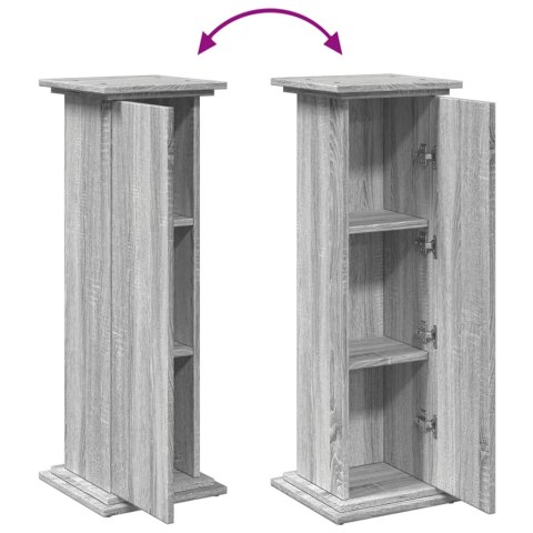 PIEDESTAŁ ZE SCHOWKIEM SZARY DĄB SONOMA 31X30X90CM