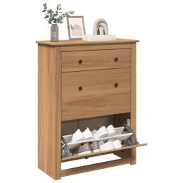 SZAFKA NA BUTY PANAMA 80X35X105CM LITE DREWNO SOSNOWE