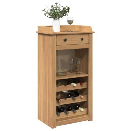 SZAFKA NA WINO PANAMA 57X40X111,5CM LITE DREWNO SOSNOWE