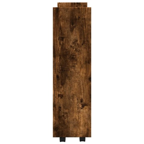 WĄSKI WÓZEK POMOCNICZY 3-POZIOMOWY PRZYDYMIONY DĄB