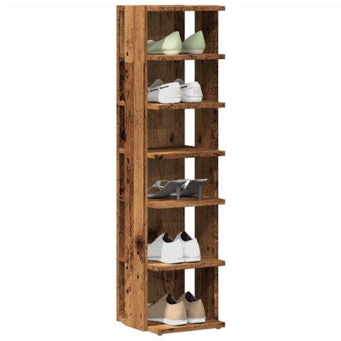 SZAFKA NA BUTY STARE DREWNO 28X27X102CM
