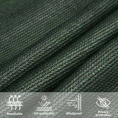 ŻAGIEL PRZECIWSŁONECZNY OGRODOWY MARKIZA TARAS CIEMNOZIELONY 4X5X5M