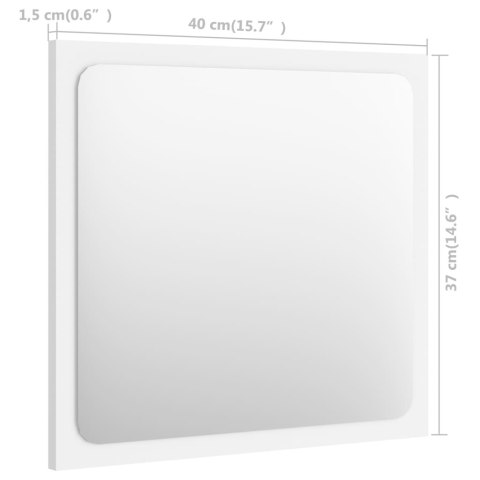 SZAFKA POD UMYWALKĘ I LUSTRO 2-CZ. ZESTAW MEBLI ŁAZIENKOWYCH BIAŁY