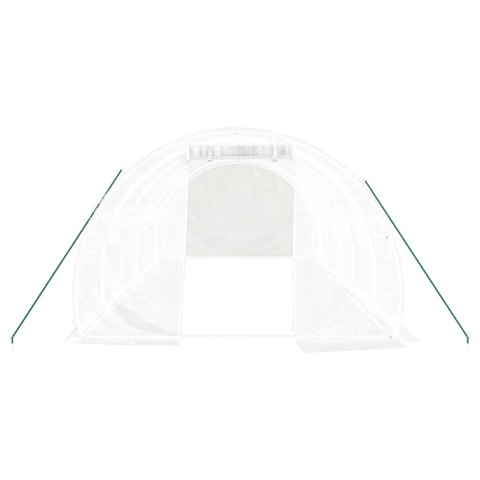 SZKLARNIA ZE STALOWĄ RAMĄ BIAŁA 18M² 6X3X2M