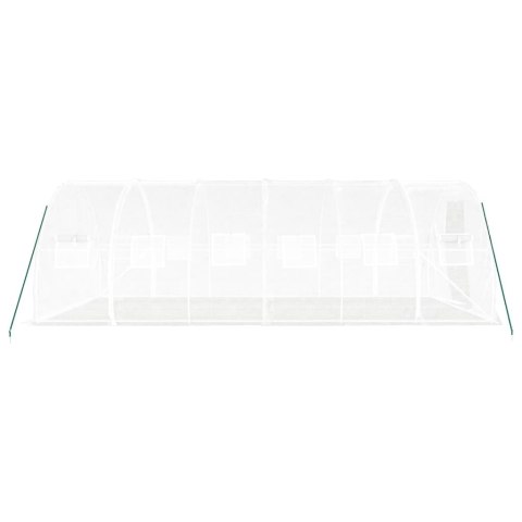 SZKLARNIA ZE STALOWĄ RAMĄ BIAŁA 18M² 6X3X2M