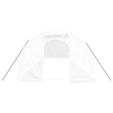 SZKLARNIA ZE STALOWĄ RAMĄ BIAŁA 24M² 8X3X2M