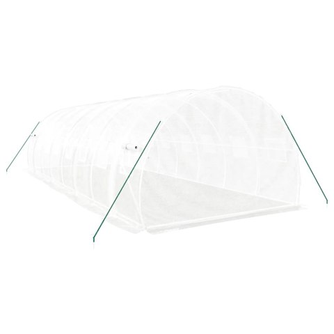 SZKLARNIA ZE STALOWĄ RAMĄ BIAŁA 24M² 8X3X2M