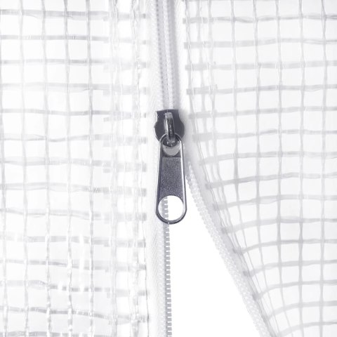 SZKLARNIA ZE STALOWĄ RAMĄ BIAŁA 30M² 10X3X2M