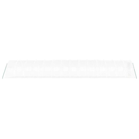 SZKLARNIA OGRODOWA ZE STALOWĄ RAMĄ BIAŁA 42M² 14X3X2M