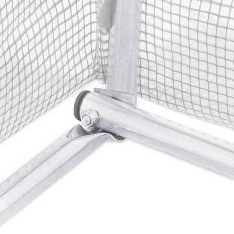 SZKLARNIA ZE STALOWĄ RAMĄ BIAŁA 72M² 24X3X2M