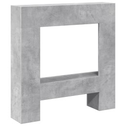 OBUDOWA KOMINKA SZAROŚĆ BETONU 81X18X82CM