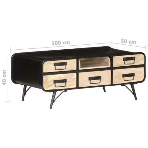 STOLIK KAWOWY 100X50X40CM LITE DREWNO MANGO