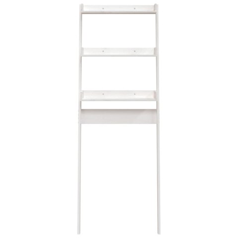 PÓŁKA ŁAZIENKOWA BIAŁA 63,5X32X179CM LITE DREWNO SOSNOWE