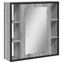 SZAFKA ŁAZIENKOWA Z LUSTREM SZARY DĄB SONOMA 60X16X60CM