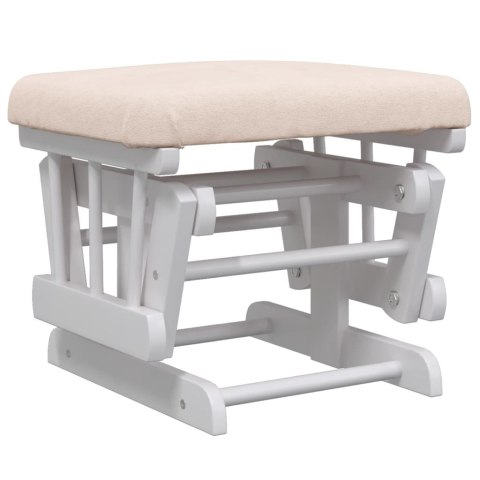 FOTEL PŁYWAJĄCY Z PODNÓŻKIEM JASNORÓŻOWY OBITY TKANINĄ