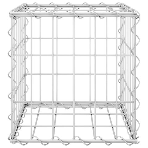 PODWYŻSZONA DONICA GABIONOWA KOSTKA DRUT STALOWY 30X30X30CM