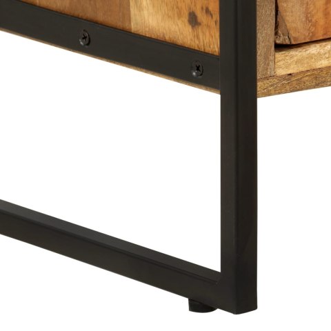 REGAŁ NA KSIĄŻKI 4 POZIOMY 124X30X180CM DREWNO Z ODZYSKU