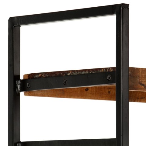 REGAŁ NA KSIĄŻKI 4 POZIOMY 124X30X180CM DREWNO Z ODZYSKU