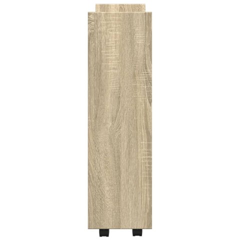 WĄSKI WÓZEK POMOCNICZY 3-POZIOMOWY DĄB SONOMA