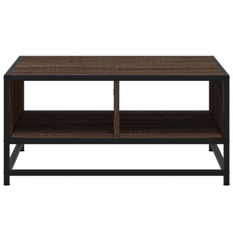 STOLIK KAWOWY BRĄZOWY DĄB 60,5X60,5X30CM