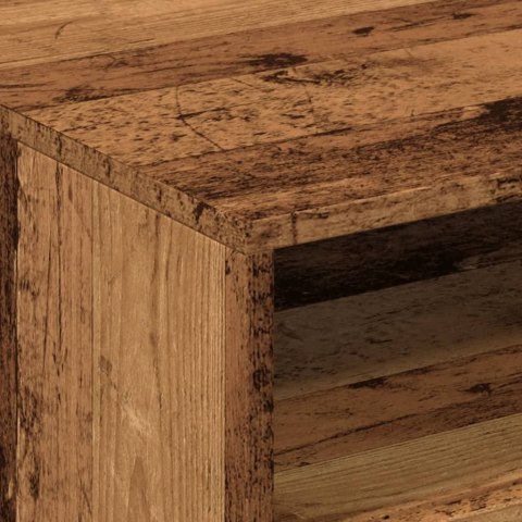 STOLIK KAWOWY Z OŚWIETLENIEM LED STARE DREWNO 50X49X40CM