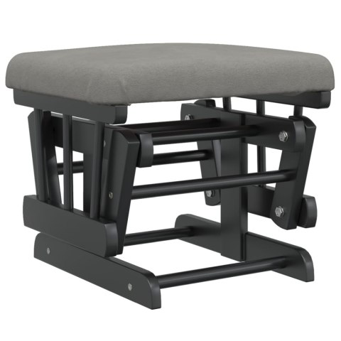 FOTEL PŁYWAJĄCY Z PODNÓŻKIEM JASNOSZARY OBITY TKANINĄ