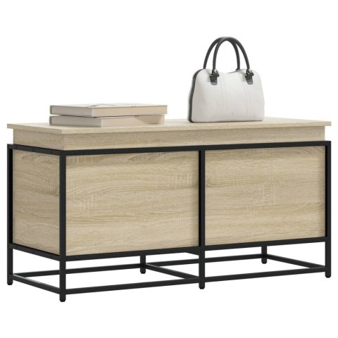 SKRZYNIA Z POKRYWĄ DĄB SONOMA 100X40X51,5CM