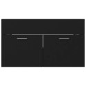 SZAFKA POD UMYWALKĘ CZARNA 80X38,5X46CM