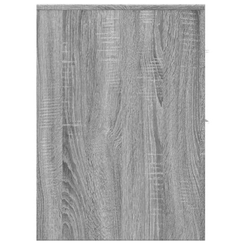 WĄSKA SZAFKA ŁAZIENKOWA NA KÓŁKACH SZARY DĄB SONOMA