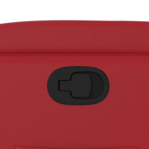 FOTEL ROZKŁADANY CZERWONE WINO SZTUCZNA SKÓRA