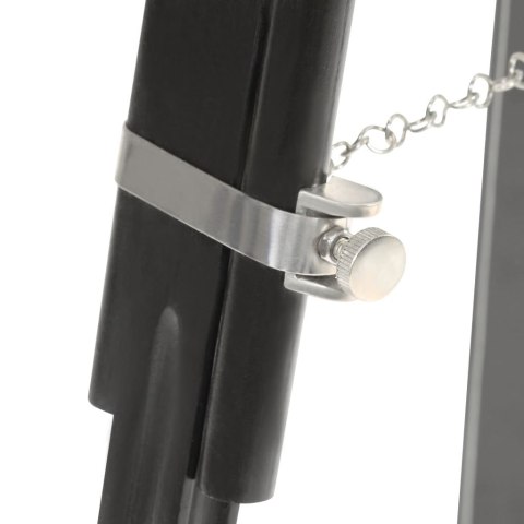 LAMPA PODŁOGOWA NA TRÓJNOGU CZARNA LITE DREWNO MANGO 171CM