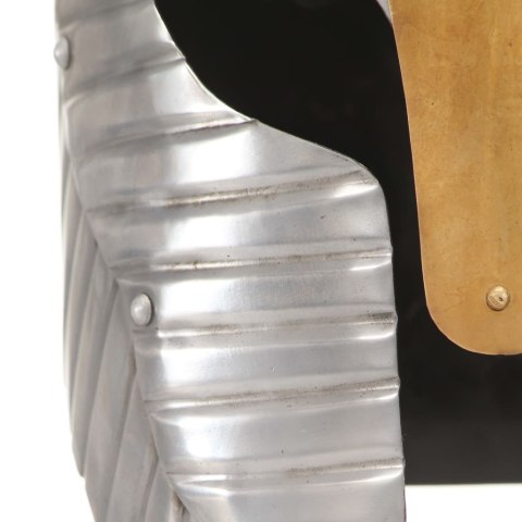 REPLIKA ŚREDNIOWIECZNEGO HEŁMU STYLIZOWANA LARP SREBRNA STAL