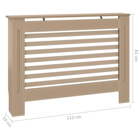 OSŁONA NA GRZEJNIK KALORYFER GRZEJNIKA KALORYFERA KALORYFER 112X19X81CM MDF