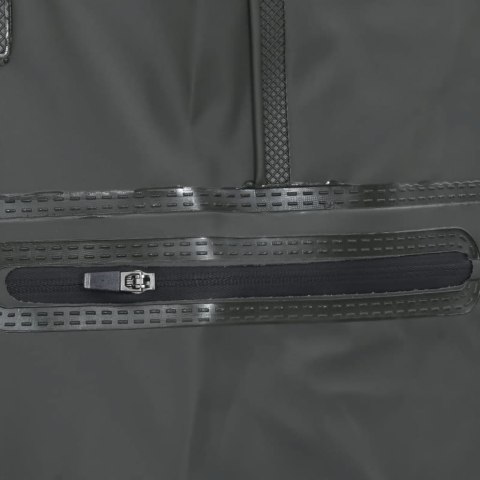 SPODNIOBUTY WĘDKARSKIE Z PASKIEM WYSOKIE CIEMNOZIELONE 41